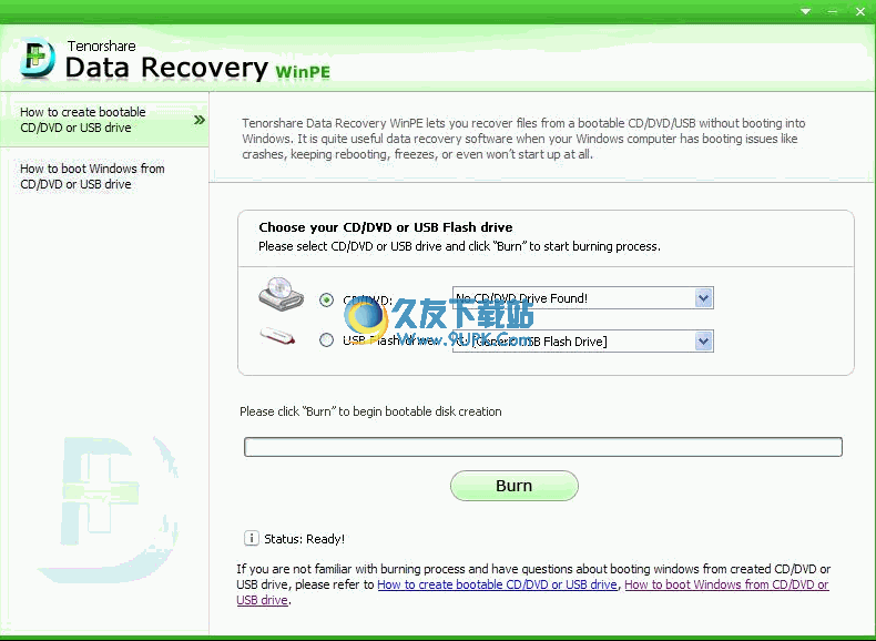 Tenorshare Data Recovery WinPE(PE系统数据恢复软件) 4.10官方正式版截图（1）