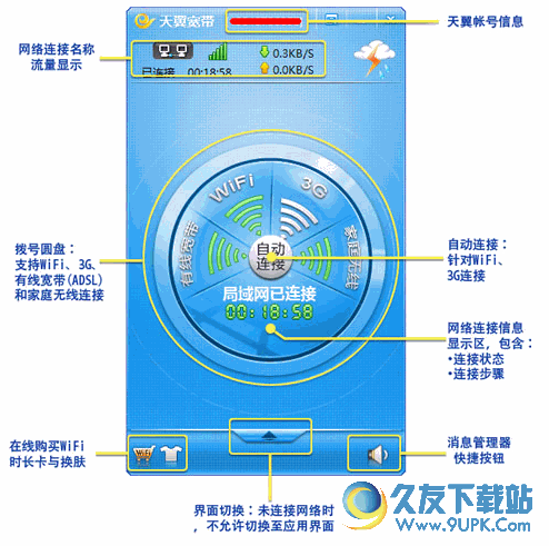 天翼宽带客户端 v2.1 Windows版