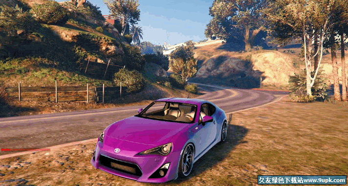 侠盗猎车手5紫色丰田GT-8614 MOD[GTA5丰田汽车] 免安装版截图（1）