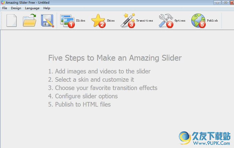 Amazing Slider[网页制作软件] 6.2 汉化绿色版截图（1）