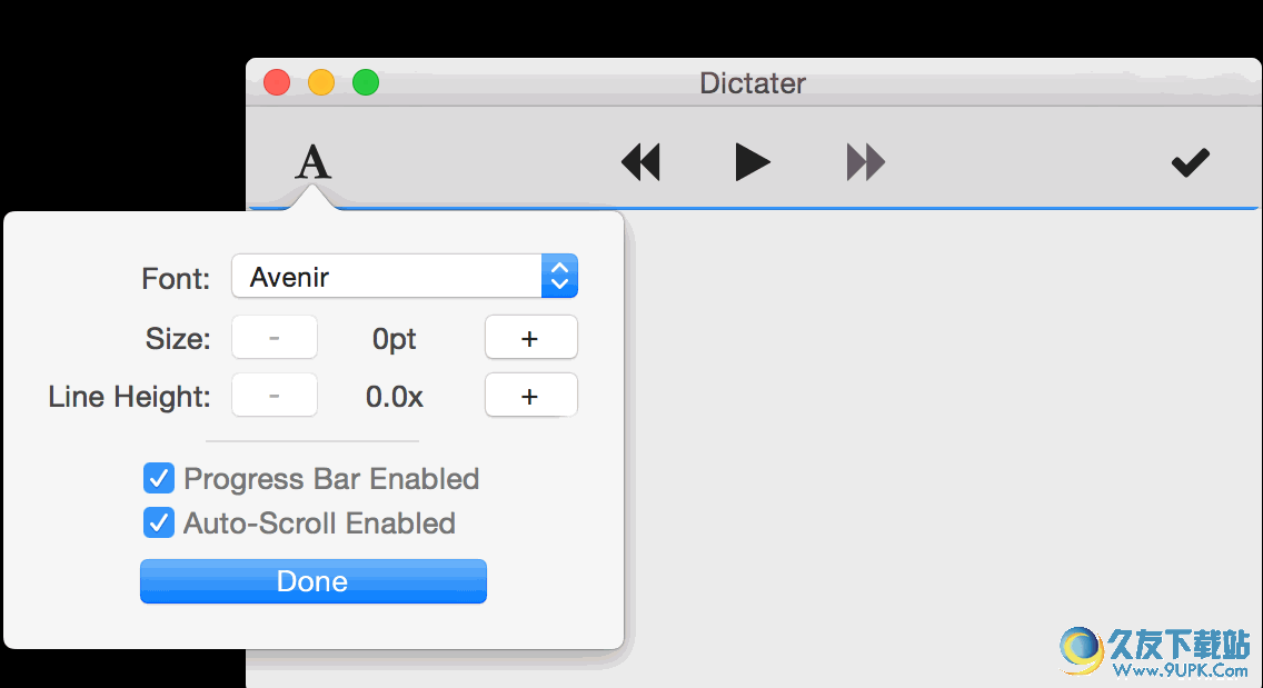 Dictater for Mac[文本转语音软件] 1.1.1 Mac官网版截图（1）
