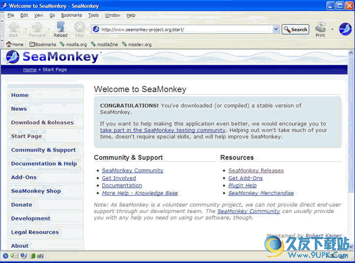 Mozilla SeaMonkey For Linux[Web应用程序套件] 2.38 官方汉化版