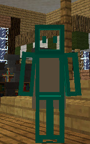《我的世界 1.7.2》Minecraft玩家自制蓝隐星人透明皮肤mod 绿色版截图（1）