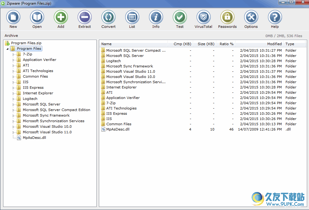 Zipware(压缩工具箱) 1.1.0.1 官方汉化版