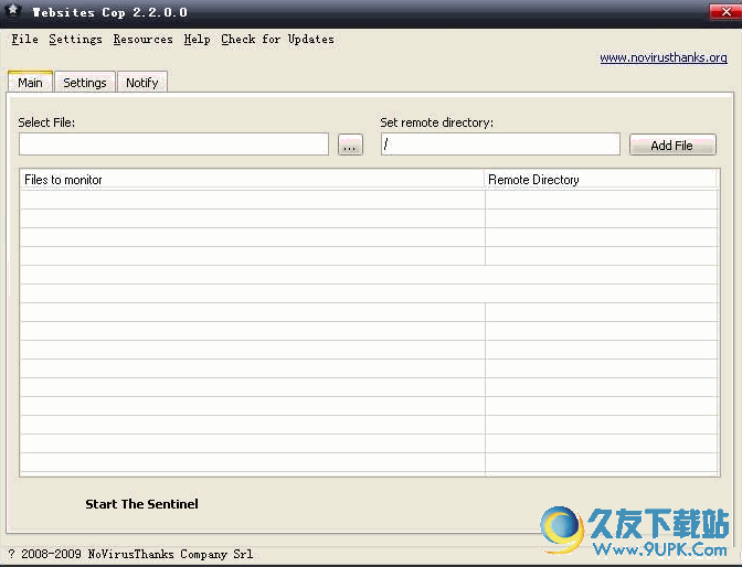 WebsitesCop中文版 v2.2 免安装版[网站页面监控器软件]截图（1）