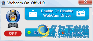 WebCam On-Off 1.0 免安装版[笔记本摄像头开关控制工具]截图（1）