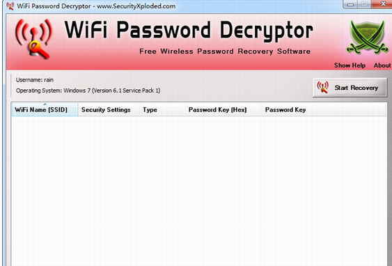 WiFi Password Decryptor 2.1绿色版截图（1）