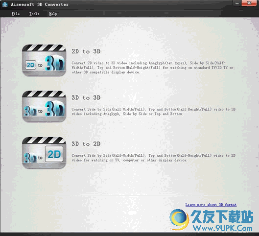 专业3D视频转换软件Aiseesoft 3D Converter 6.3.90最新免费版截图（1）