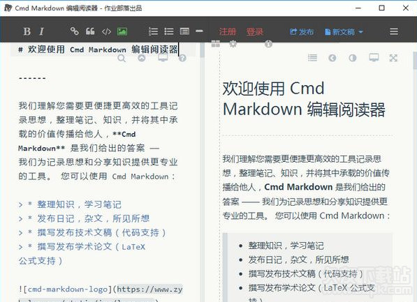 Cmd Markdown编辑器 32位绿色版截图（1）