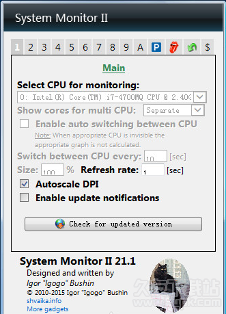 system monitor ii 23.2英文版截图（1）