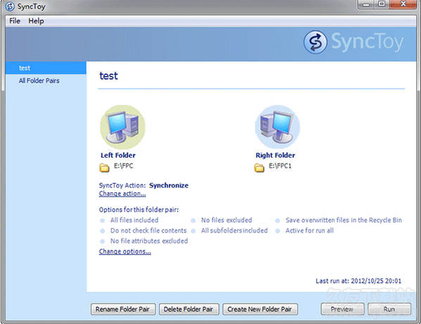 Microsoft SyncToy 2.2免费版截图（1）