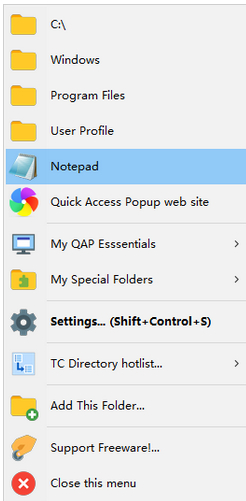 Quick Access Popup 1.0免费版截图（1）