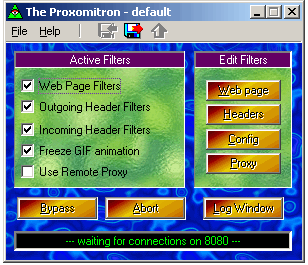 Proxomitron(浏览广告过滤器)V4.5绿色汉化版截图（1）