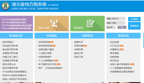 湖北省地方税务局电子税务局系统 1.1官方版截图（1）