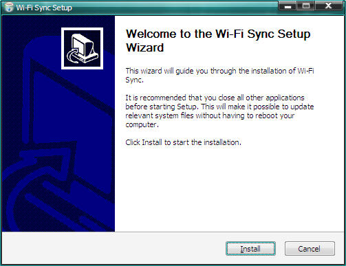 Wi-Fi Sync 2.1英文安装版截图（1）