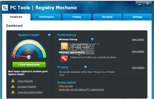 PC Tools Registry Mechanic 11.0.0.277汉化特别版截图（1）