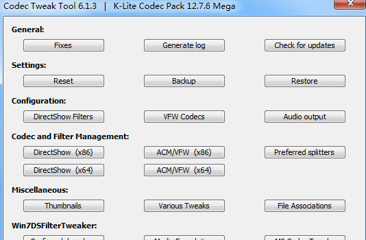 K-Lite Mega Codec Pack截图（1）