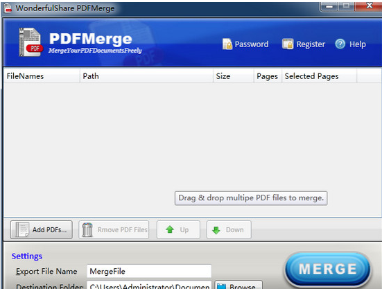 Wonderfulshare PDF Merge 2.0.2官方版截图（1）