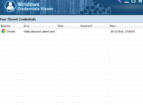 Windows Credentials Viewer 1.3免费版截图（1）