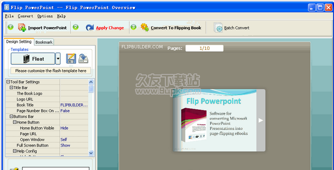 Flip PowerPoint 3.2.0绿色英文便携版截图（1）