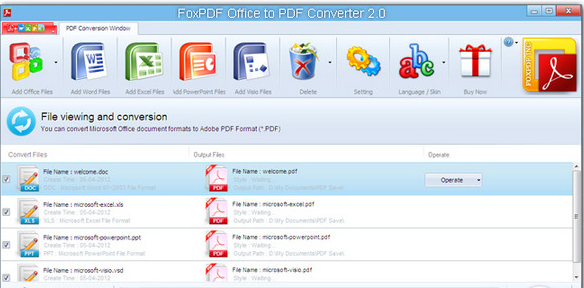Office转换到PDF转换器 3.1官方版截图（1）