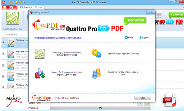 QuattroPro转换到PDF转换器 3.1官方版截图（1）