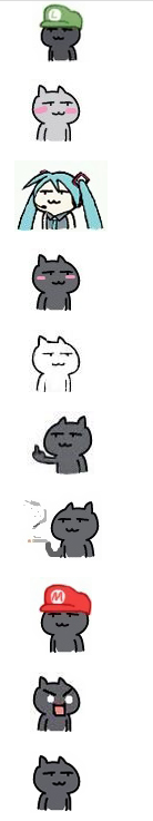 黑色贱猫表情包 1.0全套版截图（1）