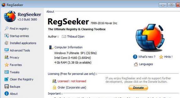 RegSeeker 4.01英文版截图（1）