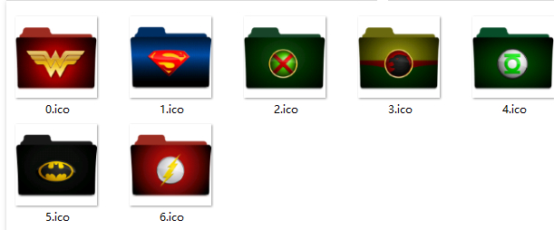 超级英雄文件夹样式桌面图标 1.0绿色版截图（1）