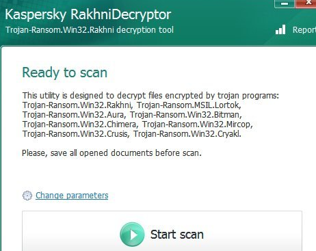 rakhnidecryptor病毒解密工具 1.21.2.2正式版截图（1）