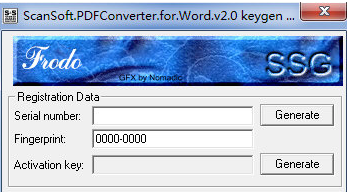 ScanSoft PDF Converter注册机 2.1免费版截图（1）