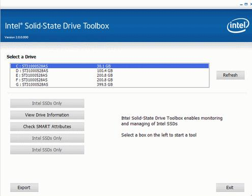 Intel SSD Toolbox 3.4.7官方版截图（1）