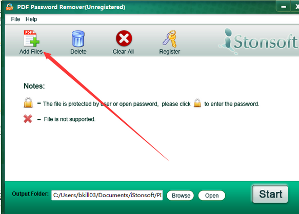 iStonsoft PDF Password Remover 2.1.32官方版截图（1）