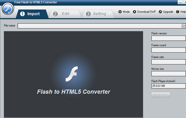 Flash to HTML5 Converter 2.5.2官方版截图（1）