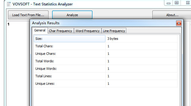 Text Statistics Analyzer 1.4免费版截图（1）