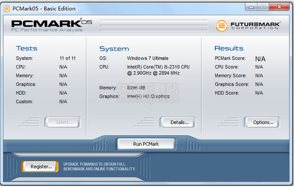 PCMark05 1.2.0英文版截图（1）