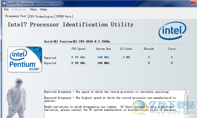 Intel Processor Identification Utility 5.71正式版截图（1）
