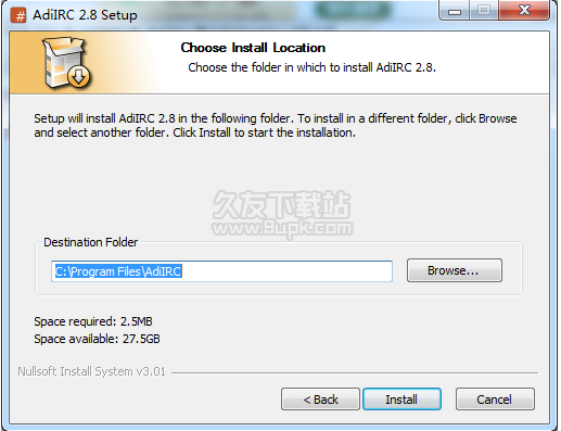 AdiIRC 2.8 64位 英文安装版截图（1）