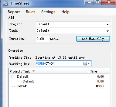 TimeSheet 1.3安装版截图（1）