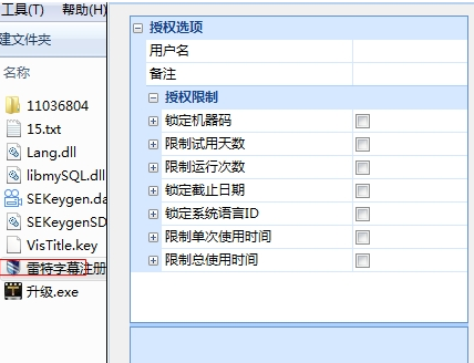 雷特字幕软件注册工具
