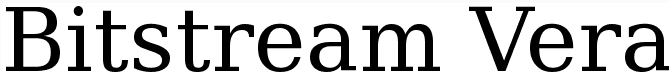 bitstream vera serif字体