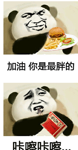 熊猫加油你是最胖的表情