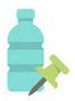 清新绿色塑料瓶子图标 1.1绿色版